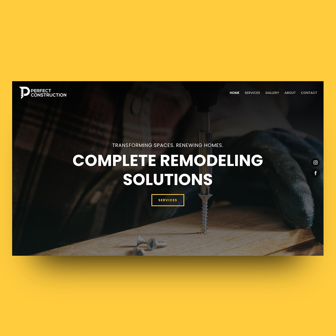 construction website design