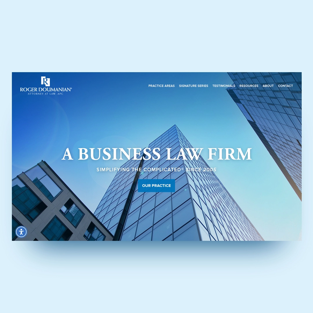 Roger Doumanian, Attorney at Law, APC lawyer website design